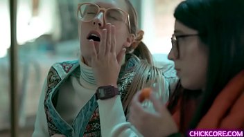 Preview 1 of 2 Gf 1 Boy Friend - Nerdy lesbian teens Cadence Lux and Serena Blair experimented a virtual 3D creation that came to life and started a hot lesbian threesome with her.
