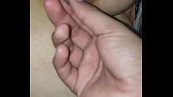 Preview 4 of Slipping Girl Xxx Video - Playing with my s. bitch&#039_s tits