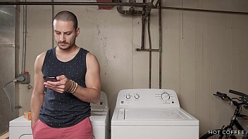 Preview 1 of Crazy Out - Big ass Latina Jolla seduces a married gay man and fucks him in the laundry room
