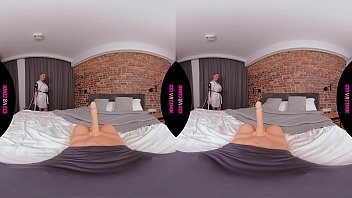 Preview 1 of Jor Kore Korar Video - VRConk Chubby housekeepr found sex toy and fucks it