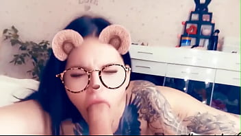 Preview 4 of Lataya Devi - Girl with Instagram Mask Sensual Sucking Cock Best Friends