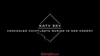 Preview 1 of Amish Patel Xxx Video - Karups - Busty Babe Katy Sky Dildos Trimmed Pussy