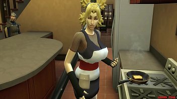 Preview 1 of Asian Lesbia - Gaara se Folla a su Hermanastra Temari En la Cocina Sexo en Grupo Naruto Hentai