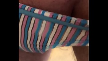 Preview 1 of Anal Teen Double Penetration - Her GString panties on my balls