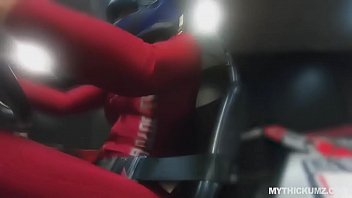 Preview 3 of Munafik 2 - Chick in tight race suit picks up random cock for fun