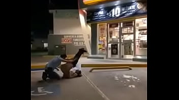 Preview 4 of Nipples Pulling - Bitch in Mexico sucking dick infront of gas station