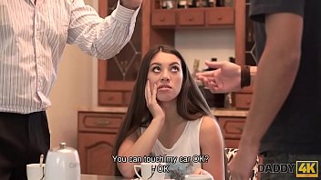 Preview 1 of Desi Sex Boobas - DADDY4K. Tiffany Doll is left by boyfriend but she makes love to his dad