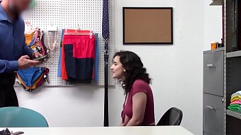 Preview 1 of Rylee Mompov - teen was caught stealing and now she is getting fucked on the table.