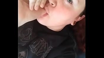 Preview 4 of Los Pelos - Sexy green eyed girl taste her pussy and likes it