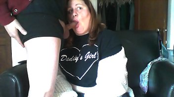 Preview 1 of Horror Sexhot Vid - face fuck,  while watching porn,  swallow huge cum load