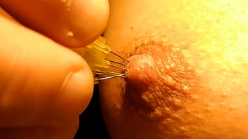 Preview 1 of Sexy Janu Sex - little pulling out from nipple