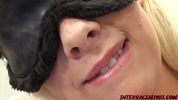 Preview 1 of Touch Masturb Train - Luscious blonde Kinzey fucks two monster BBC after blowjob