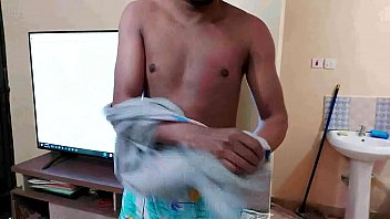Preview 1 of Chin Xvideos - Indian Stepbrother Naked Cooking For Sexy Tinder Date (2)