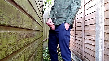 Preview 3 of Indian Slave Girl - Wank and cum outdoors behind shed