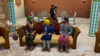 Preview 2 of Telugu X Vidoes Com - Indian girl fucks behind her stepfather&#039_s back in living room