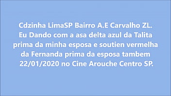 Preview 1 of Hitjab - Cdzinha LimaSP Dando no cine com calcinha asa delta Azul da Talita outra prima da minha posa 22012020