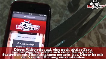 Preview 1 of Horny Big Tits Lesbian - Geile skinny Blondine Teen macht ein Usertreffen und ihren ersten Porno