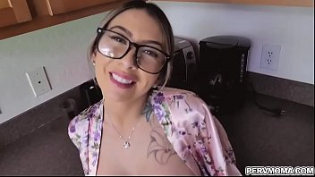 Preview 2 of Foot Kid - Stepson plows Kat Diors until she jerks him to completion taking a cum shower Kat dreams of cream