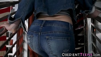 Preview 2 of Shipping Mom - Tied up submissive blonde riding dick