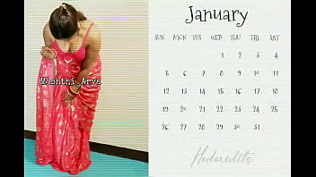 Preview 1 of Arumi Ichinose - Desi Indian wife Mishthi&#039_s Calendar for Year 2020