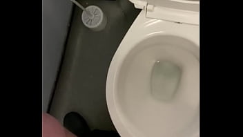 Preview 3 of School Girl Milks Tits In Shirt - Wanking in public toilets had an amazing cumshot