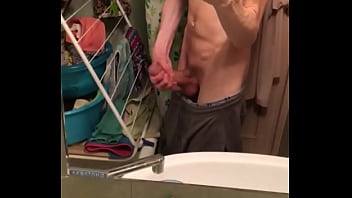 Preview 2 of Pov Sister Insest - Twink solo masturbation 2020