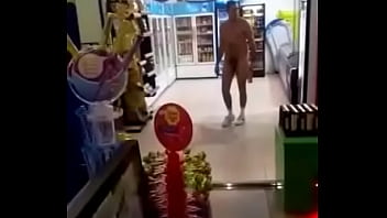 Preview 2 of Jilat Susu Sendiri - Naked Shopping Guy Spain