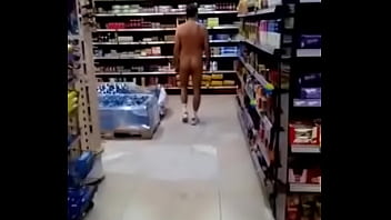 Preview 1 of Jilat Susu Sendiri - Naked Shopping Guy Spain