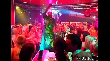 Preview 2 of My Nasty Sister Begs Me - Very hawt gang bang in club
