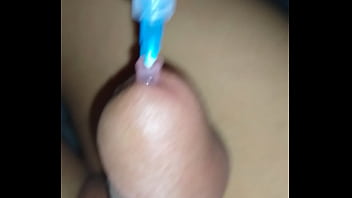 Preview 3 of Asian Fuck In Hotel - Inyectando agua dentro de mi pene con un cateter