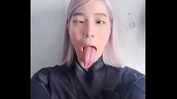 Preview 3 of Xexi Hot Vediosi - Ahegao slut with long tongue