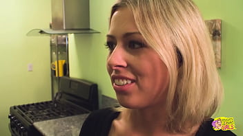 Preview 1 of Lipe Funk - After a lot of chatting these two sexy blonde lesbians got busy in the kitchen