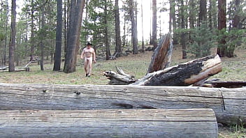 Preview 3 of Sexy New 2017 Arby - Naked hike over the log.