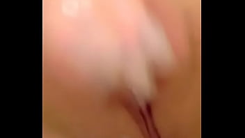 Preview 3 of Collage Gtil Hot Sex - Playing with clean shaved pussy