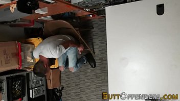 Preview 2 of Biggest Pussy Gape - Gay thief gobbles dick and rides