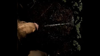 Preview 4 of Sister Is Not Brother - Jessica wildwood Piss&#039_s on a tree in the middle of the night 2020