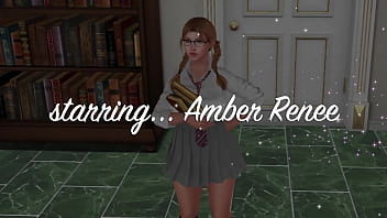 Preview 1 of Xxxnnn Sex Video - Extra Credit - Amber Renee fucks and sucks her way to a good grade