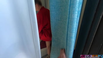 Preview 1 of Housewife Tortured - Stepson peeps on his stepmom then gets to fuck her