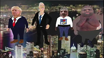 Preview 1 of Bl Asin - Wholesome dancing!!!! former president and president trump dance with cupcake lover 445 and island boy.  :) _)