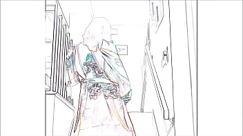 Preview 2 of Xnxx Raped Sister - Luna Lain Strips On The Stairs - In Relief