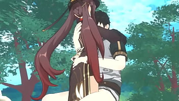 Preview 1 of Cfnm Stripper Fuck - Hu tao enjoying a dick