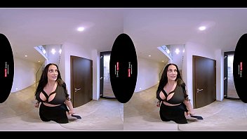 Preview 1 of Sexy School Girls Prone Video Hd - German MILF with Huge Boobs in VR POV