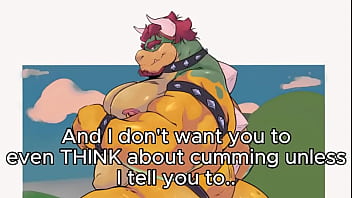 Preview 1 of Category Gonzo Dino - Lord Bowser catches you staring and decides to toy with you... (EDGING JOI)