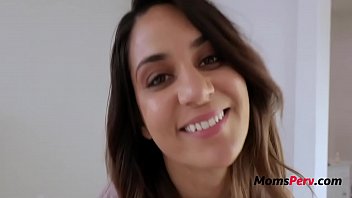 Preview 3 of Real Mom Son Kitchen Sex - Brunette Sexy step Mother Fucks Her Stressed - Alexis Zara
