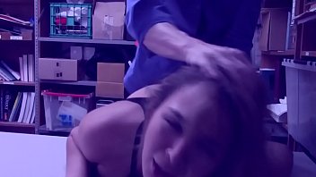 Preview 1 of All Free Porn Video - Cute shoplifter teen is paying the price of being a thief with her naughty mouth