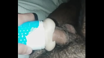 Preview 1 of Mandy Kandy - Usando y acabando en fleshlight (masturbador)