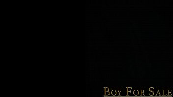 Preview 1 of Gay Teen Forced - BoyForSale - Boy with big uncut dick enjoys self-facial and ass play