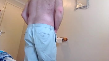 Preview 2 of Mom Aunt Blackmail - Taking it all off in the bathroom. Undressing. Striptease