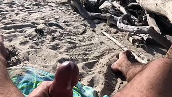 Preview 3 of Choke Puke Cry - Public Southern California beach masterbation.