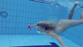 Preview 4 of Fuck The Sleeping Men - Elena Proklova underwater blonde babe